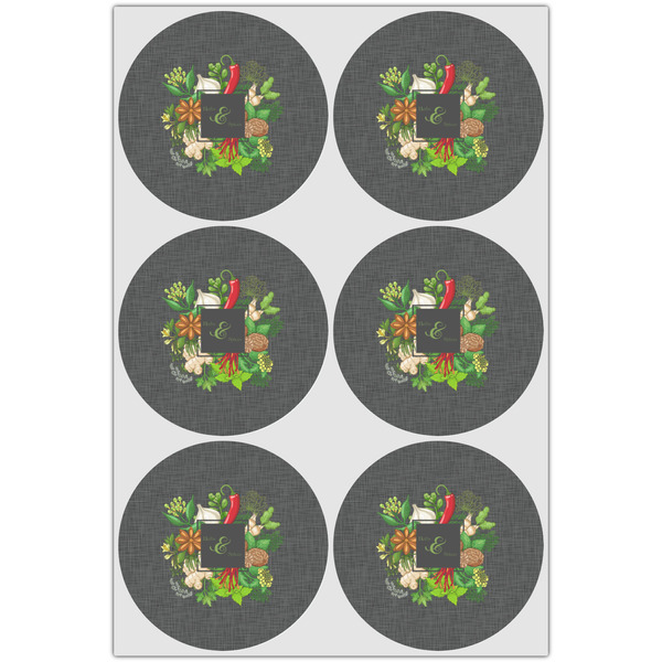 Herbs & Spices Icing Circle - Large - Set of 6