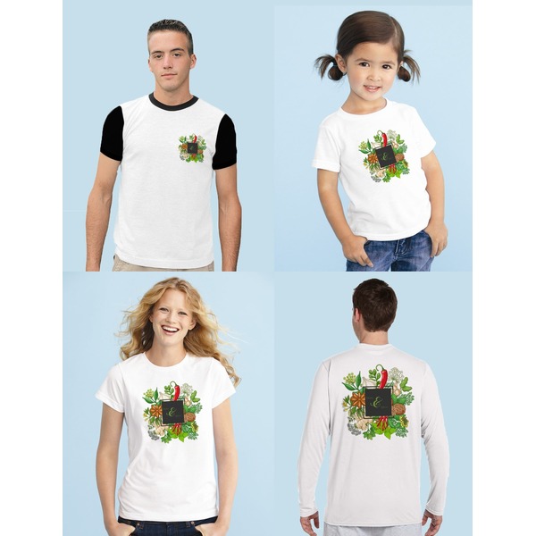 Herbs & Spices Iron-On Sizing on Shirts