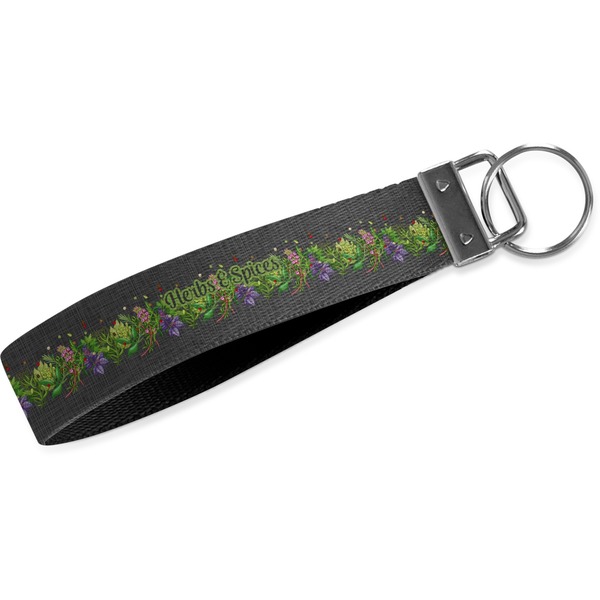 Custom Herbs & Spices Webbing Keychain Fob - Small (Personalized)