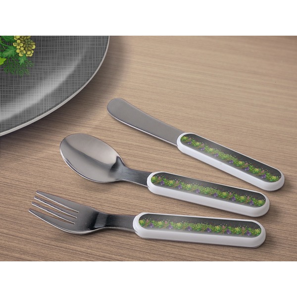 Herbs & Spices Kids Flatware w/ Plate