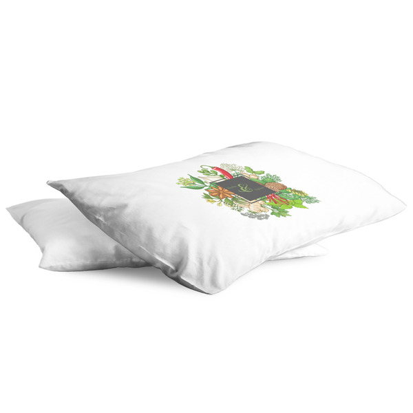 Herbs & Spices King Pillow Case - TWO (partial print)