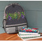 Herbs & Spices Large Backpack - Gray - On Desk