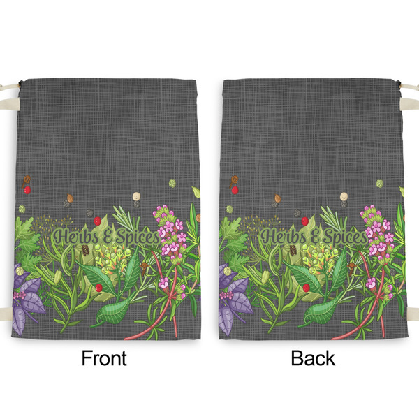 Herbs & Spices Large Laundry Bag - Front & Back View