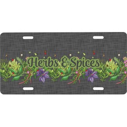 Herbs & Spices Front License Plate (Personalized)