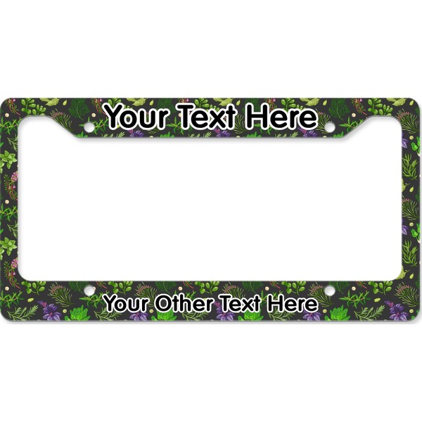 Custom Herbs & Spices License Plate Frame - Style B