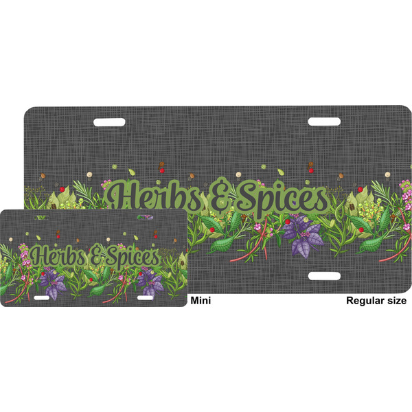 Herbs & Spices License Plate (Sizes)
