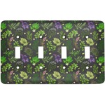 Herbs & Spices Light Switch Cover (4 Toggle Plate)