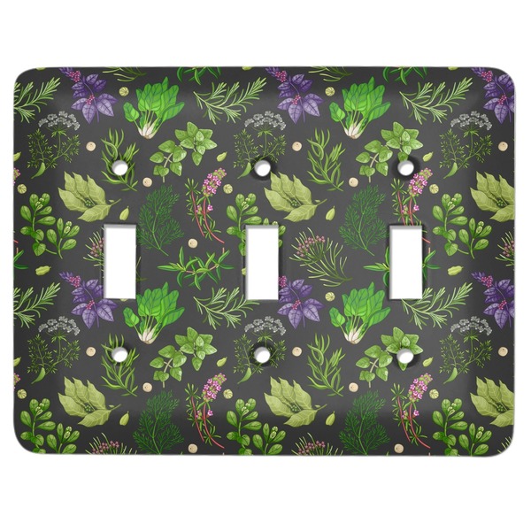 Custom Herbs & Spices Light Switch Cover (3 Toggle Plate)