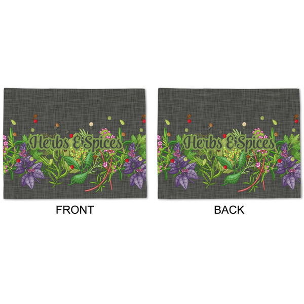 Herbs & Spices Linen Placemat - APPROVAL (double sided)