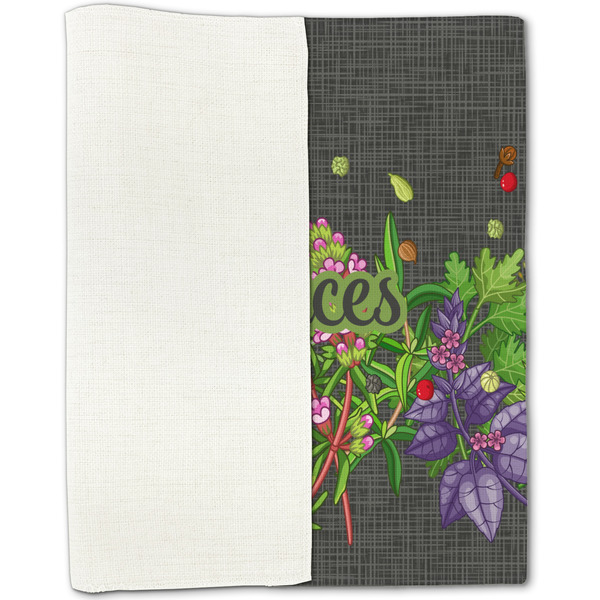 Herbs & Spices Linen Placemat - Folded Half