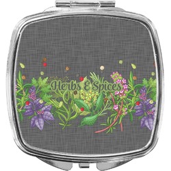 Herbs & Spices Compact Makeup Mirror (Personalized)