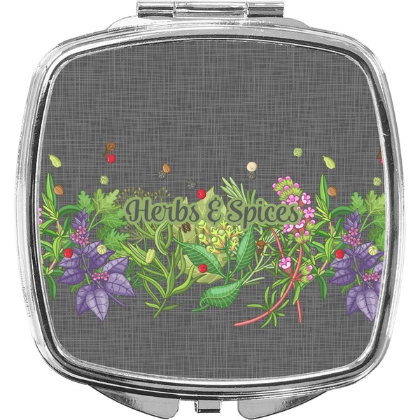 Custom Herbs & Spices Compact Makeup Mirror (Personalized)