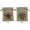 Herbs & Spices Medium Burlap Gift Bag - Front and Back