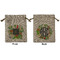 Herbs & Spices Medium Burlap Gift Bag - Front & Back