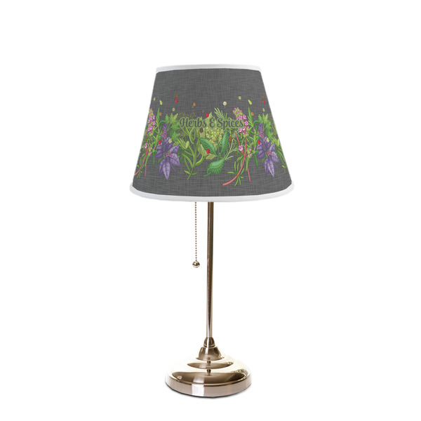 Herbs & Spices Poly Film Empire Lampshade - On Stand