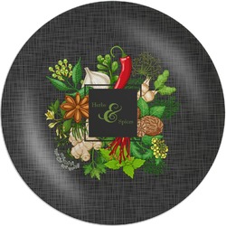 Herbs & Spices Melamine Plate (Personalized)