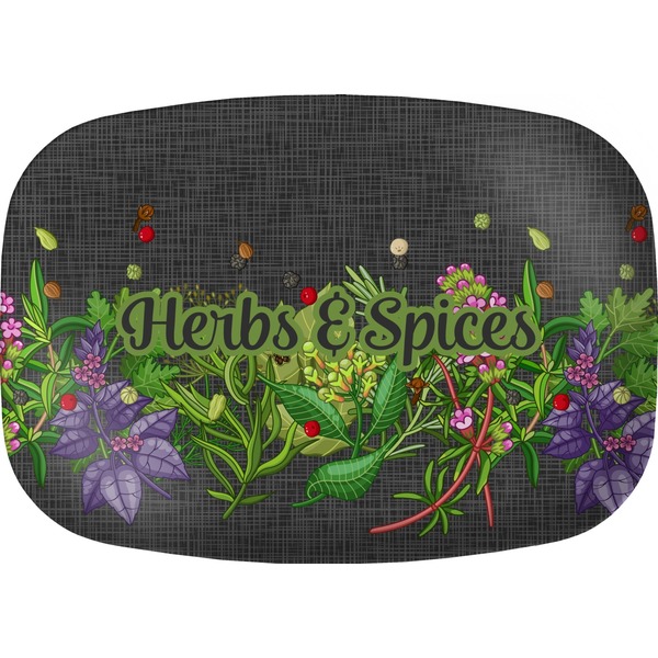 Custom Herbs & Spices Melamine Platter (Personalized)