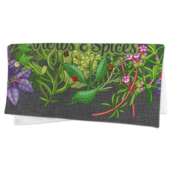 Herbs & Spices Microfiber Dish Rag - FOLDED (half)