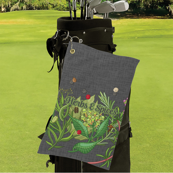Herbs & Spices Microfiber Golf Towels - Small - LIFESTYLE
