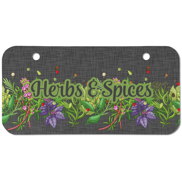 Custom Herbs & Spices Mini/Bicycle License Plate (2 Holes)