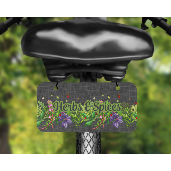 Herbs & Spices Mini License Plate on Bicycle - LIFESTYLE Two holes