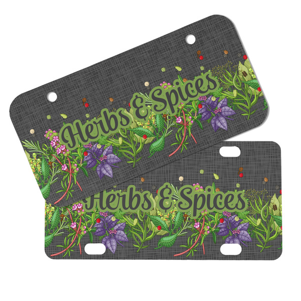 Herbs & Spices Mini License Plates - MAIN (4 and 2 Holes)
