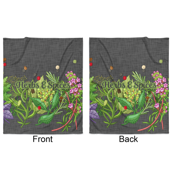 Herbs & Spices Minky Blanket - 50"x60" - Double Sided - Front & Back