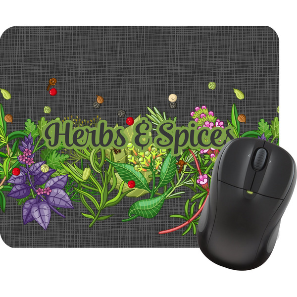 Custom Herbs & Spices Rectangular Mouse Pad (Personalized)