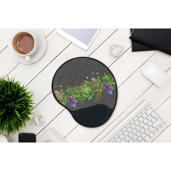 Herbs & Spices Mouse Pad with Wrist Rest - LIFESYTLE 1