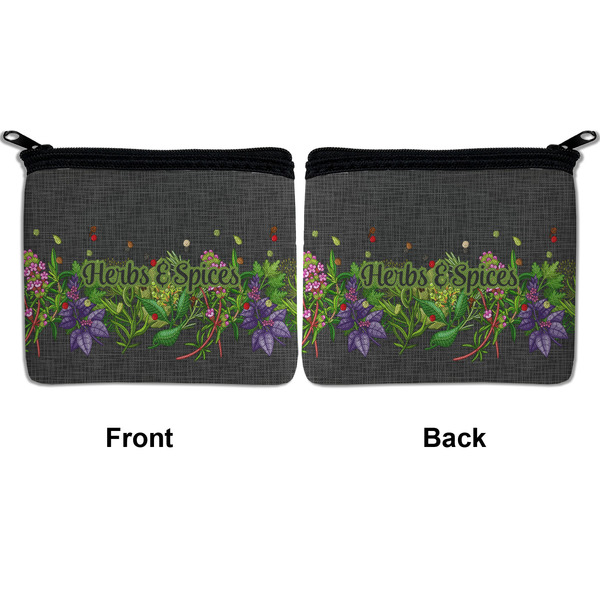 Herbs & Spices Neoprene Coin Purse - Front & Back (APPROVAL)