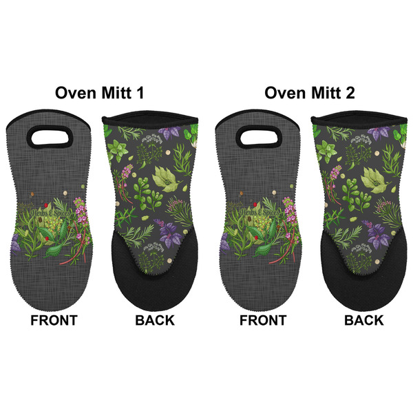 Herbs & Spices Neoprene Oven Mitt - Set of 2 - Approval