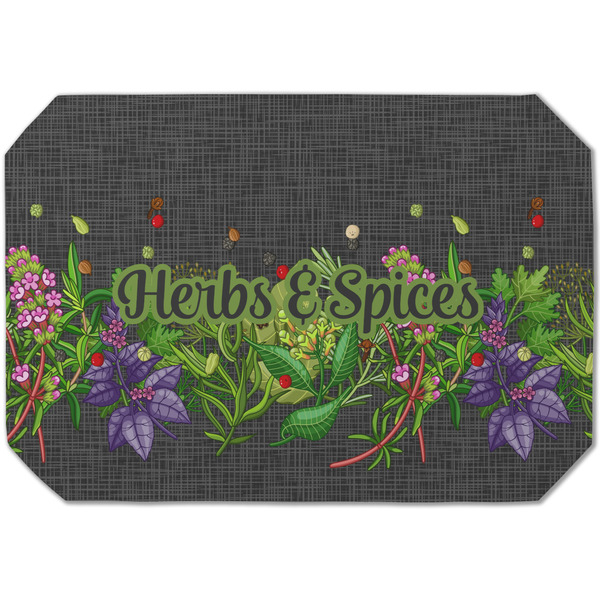 Custom Herbs & Spices Dining Table Mat - Octagon (Single-Sided)