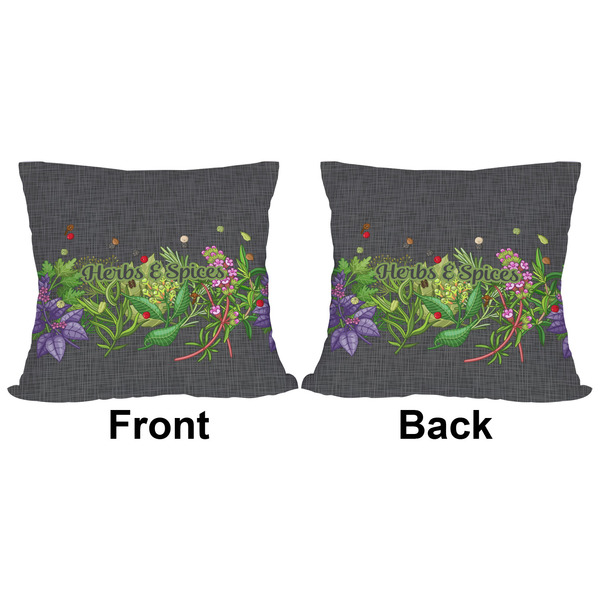 Herbs & Spices Outdoor Pillow - 16x16