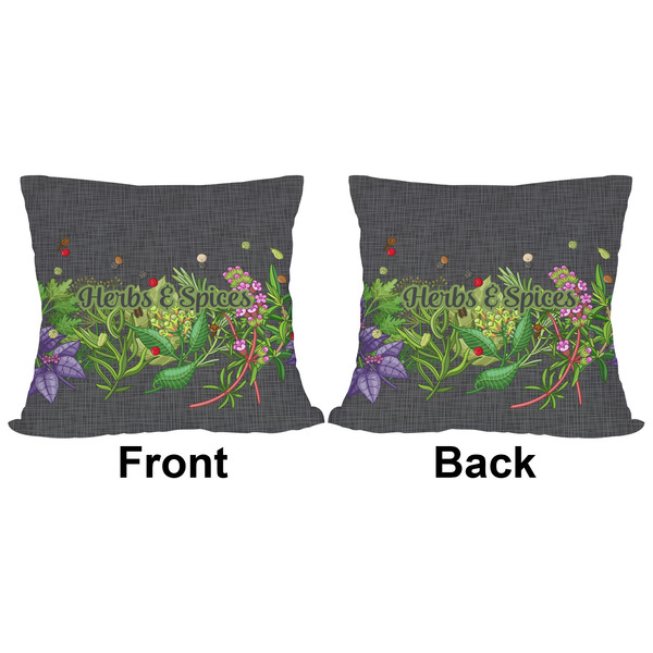Herbs & Spices Outdoor Pillow - 18x18