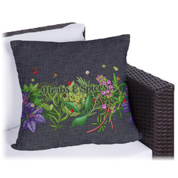 Herbs & Spices Outdoor Pillow - 18" (Personalized)