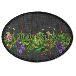 Herbs & Spices Iron On Oval Patch