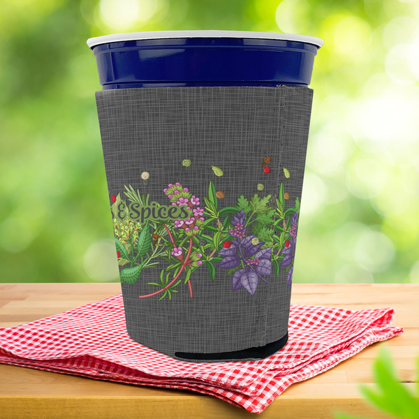 Herbs & Spices Party Cup Sleeves - with bottom - Lifestyle
