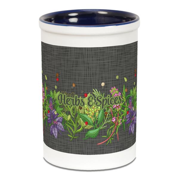 Herbs & Spices Pencil Holder - Blue