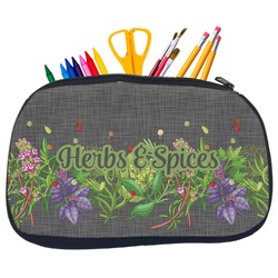 Herbs & Spices Neoprene Pencil Case - Medium