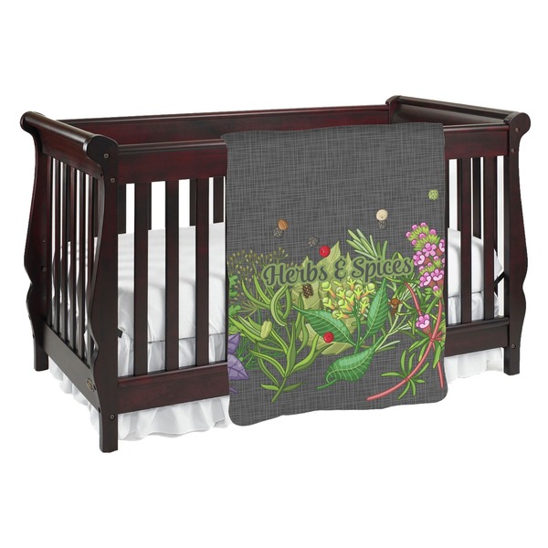 Custom Herbs & Spices Baby Blanket (Double Sided) (Personalized)