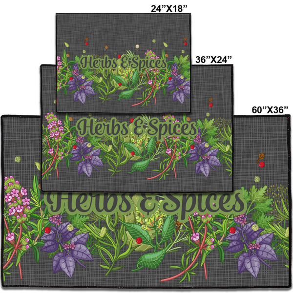 Herbs & Spices Personalized Door Mat - Group Parent IMF