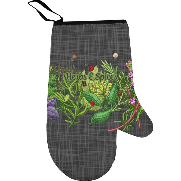 Custom Herbs & Spices Right Oven Mitt (Personalized)