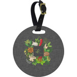 Herbs & Spices Plastic Luggage Tag - Round
