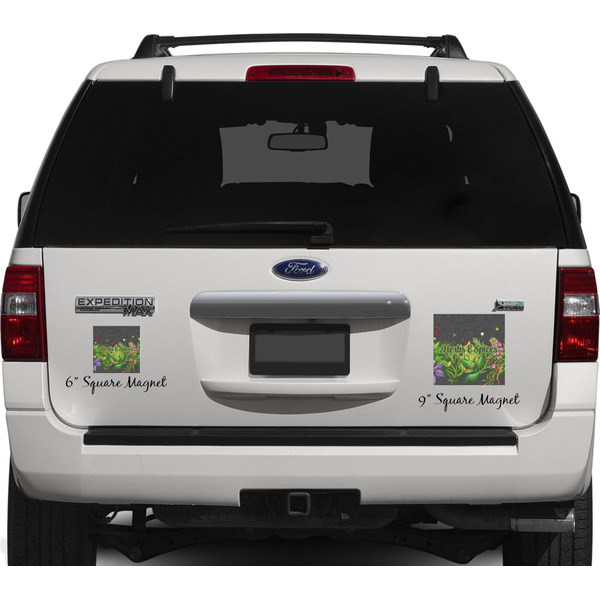Herbs & Spices Personalized Square Car Magnets on Ford Explorer