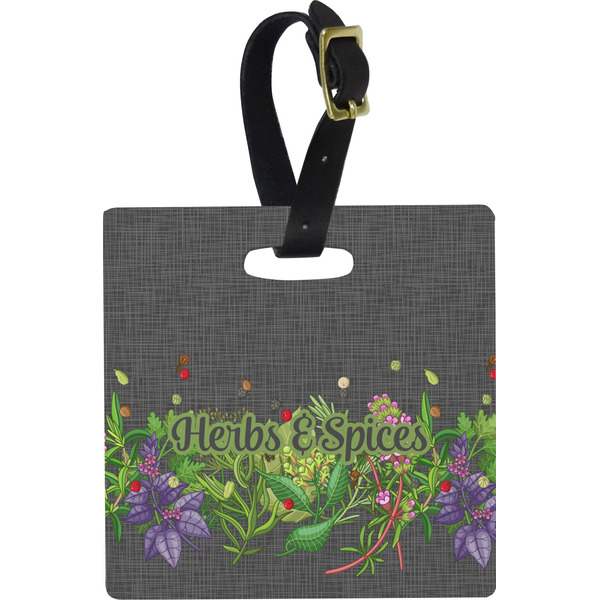 Herbs & Spices Personalized Square Luggage Tag