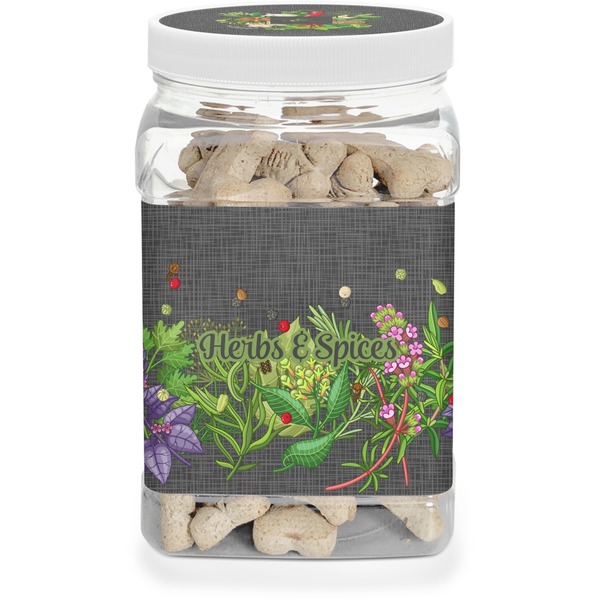 Custom Herbs & Spices Dog Treat Jar (Personalized)