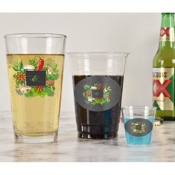 Herbs & Spices Pint Glass - Two Content - In Context