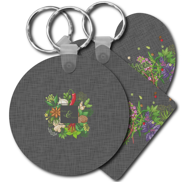 Custom Herbs & Spices Plastic Keychain