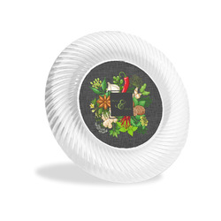 Herbs & Spices Plastic Party Appetizer & Dessert Plates - 6"