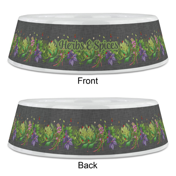 Herbs & Spices Plastic Pet Bowls - Large - APPROVAL